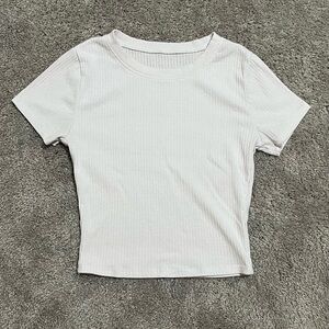 White Bozzolo Crop Top